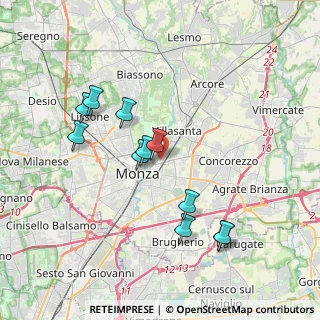 Mappa Via Roberto Ardigò, 20052 Monza MB, Italia (3.57455)