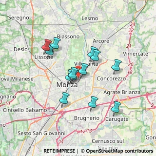 Mappa Via Roberto Ardigò, 20052 Monza MB, Italia (2.90154)