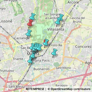 Mappa Via Roberto Ardigò, 20052 Monza MB, Italia (1.66625)