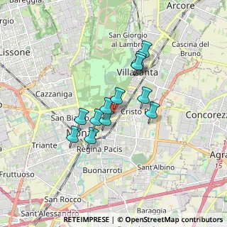 Mappa Via Roberto Ardigò, 20052 Monza MB, Italia (1.32615)