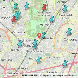 Mappa Via Roberto Ardigò, 20052 Monza MB, Italia (2.84353)