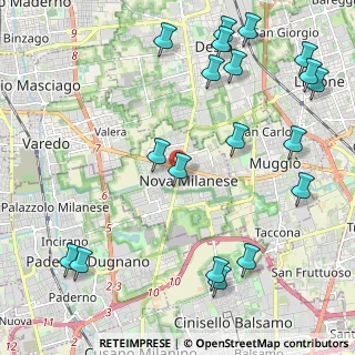 Mappa 20834 Nova Milanese MB, Italia (2.76158)