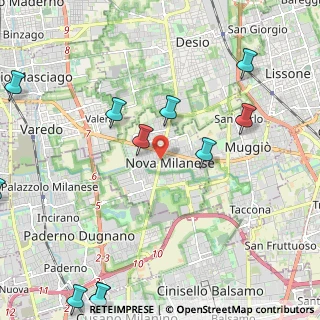 Mappa 20834 Nova Milanese MB, Italia (3.1075)