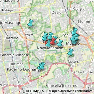 Mappa 20834 Nova Milanese MB, Italia (1.6465)