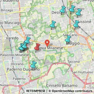 Mappa 20834 Nova Milanese MB, Italia (2.45538)