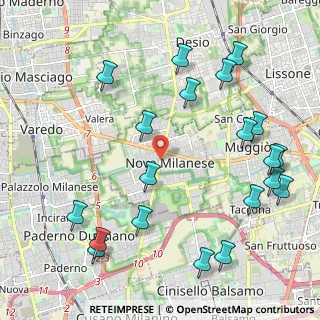 Mappa 20834 Nova Milanese MB, Italia (2.5865)