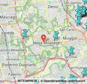 Mappa 20834 Nova Milanese MB, Italia (3.819)