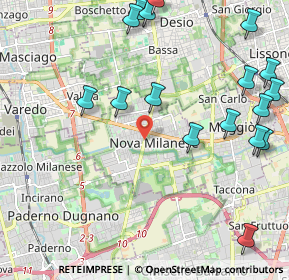 Mappa 20834 Nova Milanese MB, Italia (2.68059)