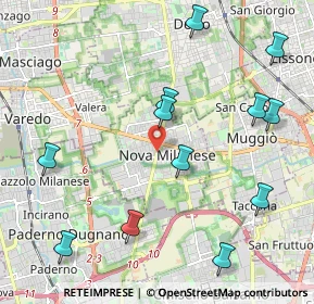 Mappa 20834 Nova Milanese MB, Italia (2.41833)