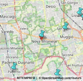 Mappa 20834 Nova Milanese MB, Italia (3.67833)