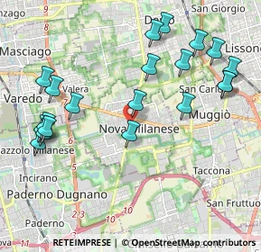 Mappa 20834 Nova Milanese MB, Italia (2.3155)