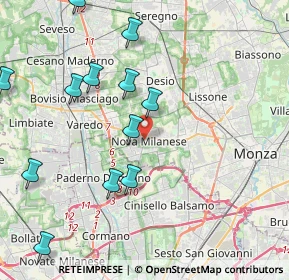 Mappa 20834 Nova Milanese MB, Italia (5.06308)
