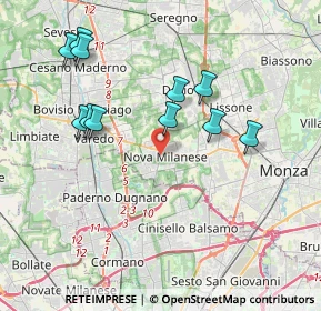 Mappa 20834 Nova Milanese MB, Italia (3.81727)