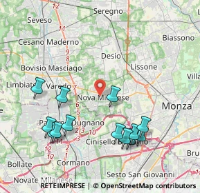 Mappa 20834 Nova Milanese MB, Italia (4.33385)