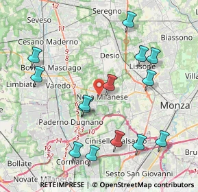 Mappa 20834 Nova Milanese MB, Italia (4.32571)