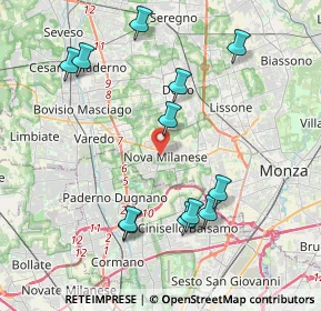Mappa 20834 Nova Milanese MB, Italia (4.23583)