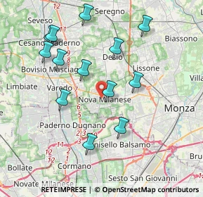 Mappa 20834 Nova Milanese MB, Italia (3.9)