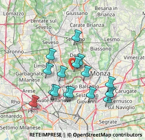 Mappa 20834 Nova Milanese MB, Italia (6.54875)