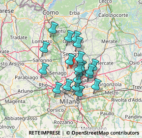 Mappa 20834 Nova Milanese MB, Italia (9.547)