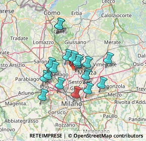 Mappa 20834 Nova Milanese MB, Italia (10.53722)