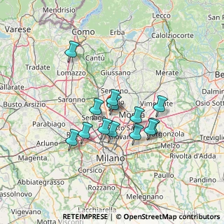 Mappa 20834 Nova Milanese MB, Italia (10.86769)