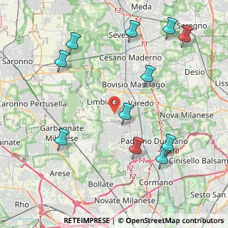 Mappa Via Leone Tolstoi, 20814 Limbiate MB, Italia (4.83727)