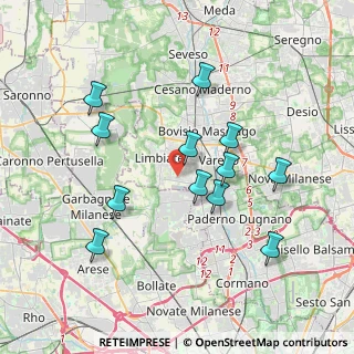 Mappa Via Leone Tolstoi, 20814 Limbiate MB, Italia (3.6)