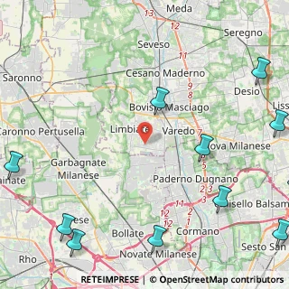 Mappa Via Leone Tolstoi, 20814 Limbiate MB, Italia (6.89818)
