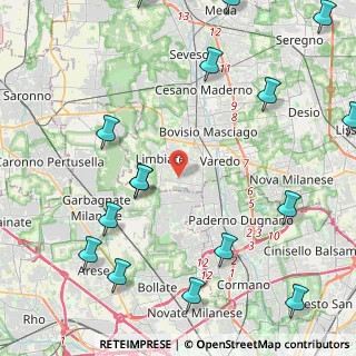 Mappa Via Leone Tolstoi, 20814 Limbiate MB, Italia (5.98313)