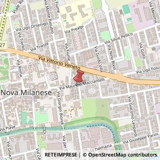Mappa Via Maurizio Macciantelli, 16, 20834 Nova Milanese, Monza e Brianza (Lombardia)