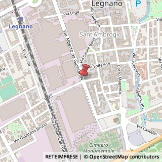 Mappa Via Alberto da Giussano, 45, 20025 Legnano, Milano (Lombardia)