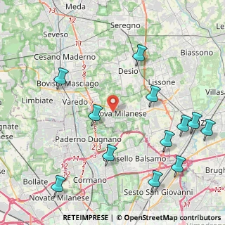 Mappa Via C. Treves, 20834 Nova Milanese MB, Italia (5.24333)