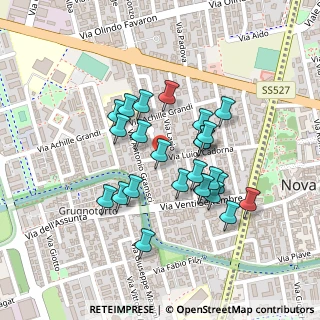 Mappa Via C. Treves, 20834 Nova Milanese MB, Italia (0.176)