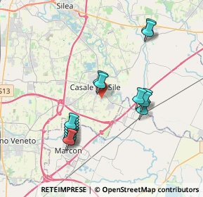 Mappa Via E. Matter, 31032 Casale sul Sile TV, Italia (3.62867)