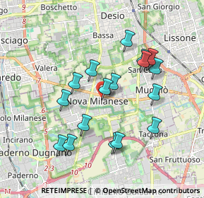 Mappa Vicolo Cortelunga, 20834 Nova Milanese MB, Italia (1.71059)