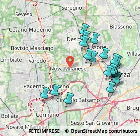Mappa Vicolo Cortelunga, 20834 Nova Milanese MB, Italia (4.069)
