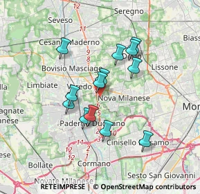 Mappa Via privata dell’industria, 20834 Nova milanese MB, Italia (2.88538)