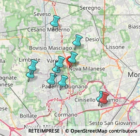 Mappa Via privata dell’industria, 20834 Nova milanese MB, Italia (3.29455)