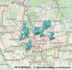 Mappa Via privata dell’industria, 20834 Paderno Dugnano MI, Italia (9.64214)