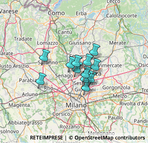 Mappa Via privata dell’industria, 20834 Nova milanese MB, Italia (7.52333)