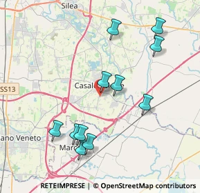 Mappa Via Bonisiolo, 31032 Casale Sul Sile TV, Italia (4.01273)