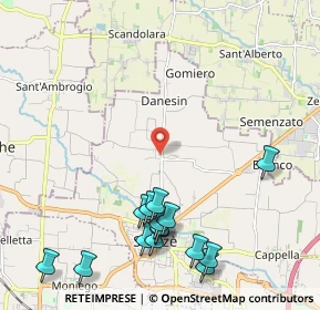 Mappa Via Raffaello Sanzio, 30037 Scorzè VE, Italia (2.56667)