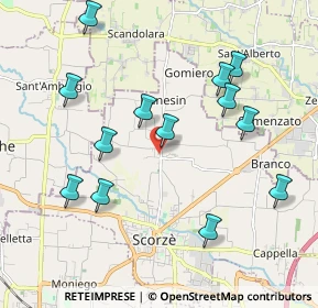 Mappa Via Raffaello Sanzio, 30037 Scorzè VE, Italia (2.06846)