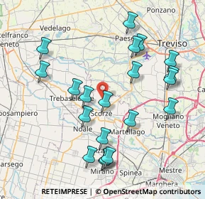Mappa Via Raffaello Sanzio, 30037 Scorzè VE, Italia (8.2435)