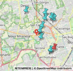 Mappa Via Repubblica, 20835 Muggiò MB, Italia (1.81167)