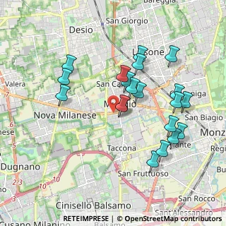 Mappa Via Repubblica, 20835 Muggiò MB, Italia (1.8385)