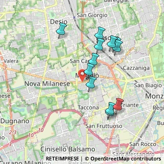 Mappa Via Repubblica, 20835 Muggiò MB, Italia (1.81167)