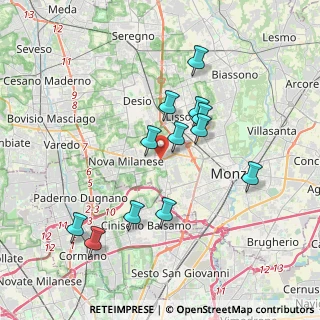 Mappa Via Repubblica, 20835 Muggiò MB, Italia (3.425)