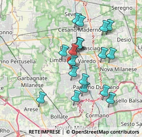 Mappa Via Eugenio Montale, 20812 Limbiate MB, Italia (3.25158)