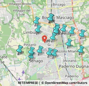 Mappa Via Eugenio Montale, 20812 Limbiate MB, Italia (1.777)